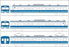 画像7: 【1/150】 伊豆箱根3000鋼製タイプ3輌車体キット (7)