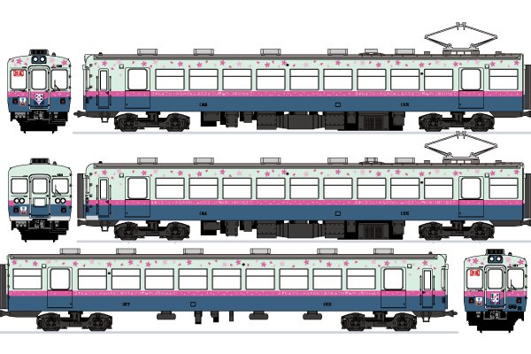 Zug1/80プラキット用 オプション 伊豆急100系快速河津桜まつりリレー号