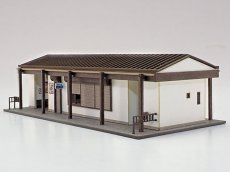 画像2: 駅舎シリーズ14： 1/150“地方駅舎/稲梓駅タイプB” ペーパーモデルキット (2)