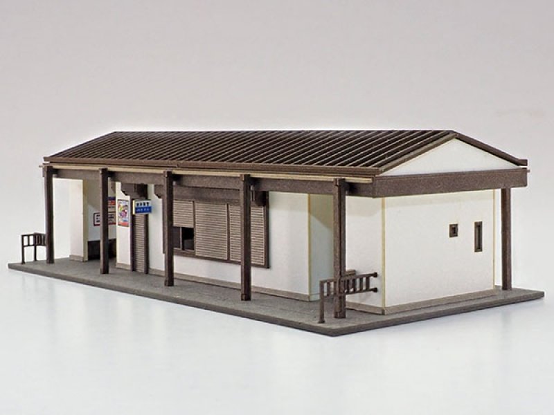 駅舎シリーズ14：1/150“地方駅舎/稲梓駅タイプB”ペーパーモデル