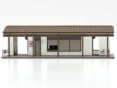 画像6: 駅舎シリーズ14： 1/150“地方駅舎/稲梓駅タイプB” ペーパーモデルキット (6)