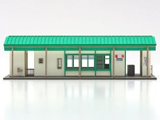 画像5: 駅舎シリーズ13： 1/150“地方駅舎/稲梓駅タイプA” ペーパーモデルキット (5)