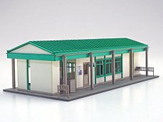 画像10: 駅舎シリーズ13： 1/150“地方駅舎/稲梓駅タイプA” ペーパーモデルキット (10)