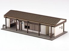 画像4: 駅舎シリーズ14： 1/150“地方駅舎/稲梓駅タイプB” ペーパーモデルキット (4)