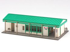 画像2: 駅舎シリーズ13： 1/150“地方駅舎/稲梓駅タイプA” ペーパーモデルキット (2)