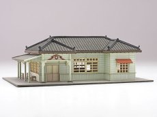 画像11: 駅舎シリーズ17： 1/150“地方駅舎/新村駅タイプ” ペーパーモデルキット (11)