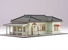 画像8: 駅舎シリーズ17： 1/150“地方駅舎/新村駅タイプ” ペーパーモデルキット (8)