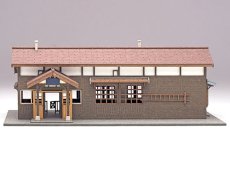 画像3: 駅舎シリーズ19： 1/150“地方駅舎/西大塚駅タイプ” ペーパーモデルキット (3)