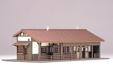 画像10: 駅舎シリーズ19： 1/150“地方駅舎/西大塚駅タイプ” ペーパーモデルキット (10)