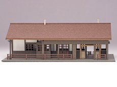 画像7: 駅舎シリーズ19： 1/150“地方駅舎/西大塚駅タイプ” ペーパーモデルキット (7)