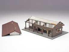 画像12: 駅舎シリーズ19： 1/150“地方駅舎/西大塚駅タイプ” ペーパーモデルキット (12)