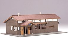 画像4: 駅舎シリーズ19： 1/150“地方駅舎/西大塚駅タイプ” ペーパーモデルキット (4)