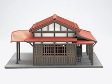 画像8: 駅舎シリーズ23： 1/150“地方駅舎/羽前成田駅タイプ” ペーパーモデルキット (8)