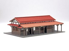 画像7: 駅舎シリーズ23： 1/150“地方駅舎/羽前成田駅タイプ” ペーパーモデルキット (7)