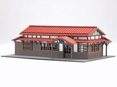 画像11: 駅舎シリーズ23： 1/150“地方駅舎/羽前成田駅タイプ” ペーパーモデルキット (11)