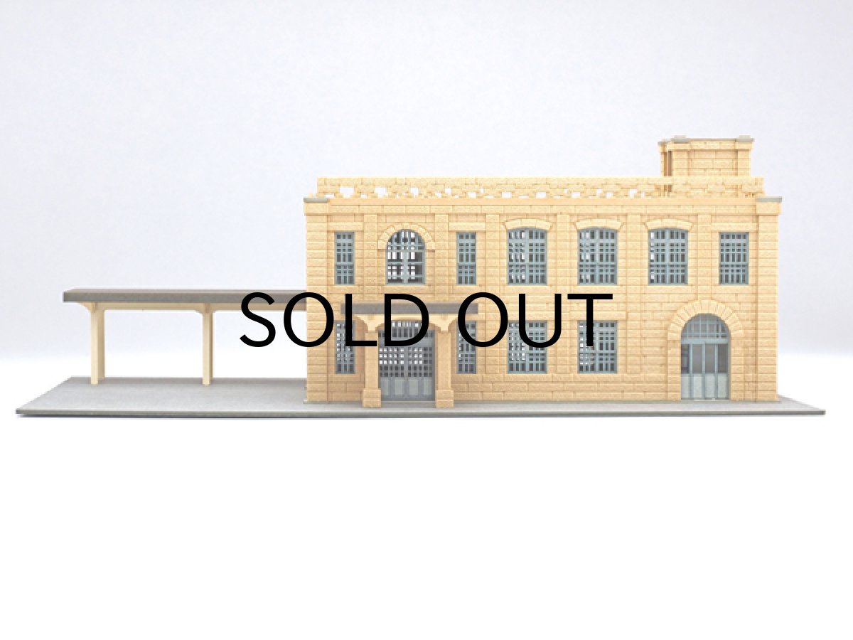 画像4: 駅舎シリーズ25： 1/150“地方駅舎/高畠駅タイプ” ペーパーモデルキット  (4)