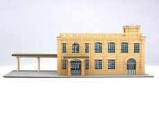 画像4: 駅舎シリーズ25： 1/150“地方駅舎/高畠駅タイプ” ペーパーモデルキット (4)