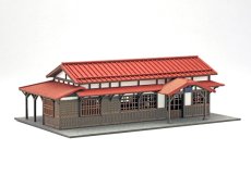 画像3: 駅舎シリーズ23： 1/150“地方駅舎/羽前成田駅タイプ” ペーパーモデルキット (3)