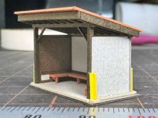 画像4: 【イベント＆直販限定品】 駅舎シリーズスペシャル： 1/150“無人駅待合室/上信電鉄千平駅” ペーパーモデルキット (4)