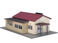 画像1: 【新製品/予約品】 駅舎シリーズ45： 1/150“地方駅舎/津軽大沢駅タイプ“ ペーパーモデルキット (1)