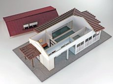 画像9: 【新製品/予約品】 駅舎シリーズ45： 1/150“地方駅舎/津軽大沢駅タイプ“ ペーパーモデルキット (9)