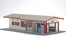 画像3: 駅舎シリーズ41： 1/150“地方駅舎/武蔵横手駅タイプ”ペーパーモデルキット  (3)