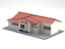 画像13: 【再入荷】 駅舎シリーズ22： 1/150“地方駅舎/荻生駅タイプ” ペーパーモデルキット (13)