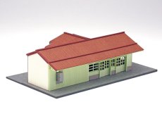 画像15: 【再入荷】 駅舎シリーズ22： 1/150“地方駅舎/荻生駅タイプ” ペーパーモデルキット (15)