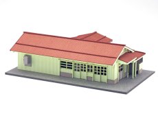 画像10: 【再入荷】 駅舎シリーズ22： 1/150“地方駅舎/荻生駅タイプ” ペーパーモデルキット (10)