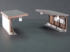 画像4: 【イベント＆直販限定品】 駅舎シリーズスペシャル： 1/150“ホーム待合ベンチ/伊豆急川奈駅、富戸駅タイプ” ペーパーモデルキット (4)