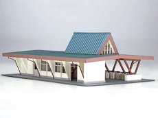 画像6: 【イベント＆直販限定品】 駅舎シリーズスペシャル： 1/150“地方駅舎/伊豆高原駅タイプ カラーバリエーション” ペーパーモデルキット (6)