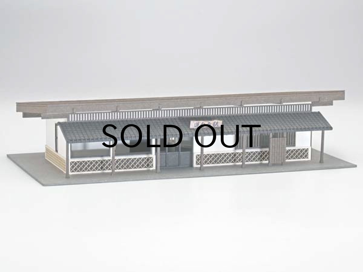 画像1: 駅舎シリーズ16： 1/150“地方駅舎/蓮台寺駅タイプ” ペーパーモデルキット  (1)