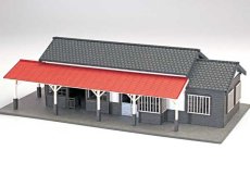 画像11: 駅舎シリーズ43： 1/150“地方駅舎/和銅黒谷駅タイプ“ ペーパーモデルキット (11)