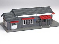 画像2: 駅舎シリーズ43： 1/150“地方駅舎/和銅黒谷駅タイプ“ ペーパーモデルキット (2)