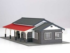 画像8: 駅舎シリーズ43： 1/150“地方駅舎/和銅黒谷駅タイプ“ ペーパーモデルキット (8)