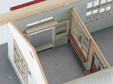 画像14: 【新製品/予約品】 駅舎シリーズ46： 1/150“地方駅舎/日頃市駅タイプ“ ペーパーモデルキット  (14)