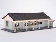 画像12: 【新製品】 駅舎シリーズ46： 1/150“地方駅舎/日頃市駅タイプ“ ペーパーモデルキット  (12)