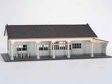 画像11: 【新製品】 駅舎シリーズ46： 1/150“地方駅舎/日頃市駅タイプ“ ペーパーモデルキット  (11)