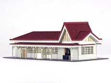 画像6: 【再入荷】 駅舎シリーズ04： 1/150“地方駅舎/吉ヶ原駅タイプ” ペーパーモデルキット (6)