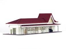 画像7: 【再入荷】 駅舎シリーズ04： 1/150“地方駅舎/吉ヶ原駅タイプ” ペーパーモデルキット (7)