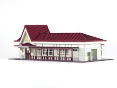 画像5: 【再入荷】 駅舎シリーズ04： 1/150“地方駅舎/吉ヶ原駅タイプ” ペーパーモデルキット (5)