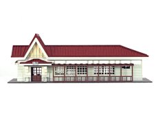 画像2: 【再入荷】 駅舎シリーズ04： 1/150“地方駅舎/吉ヶ原駅タイプ” ペーパーモデルキット (2)