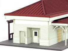 画像11: 【再入荷】 駅舎シリーズ04： 1/150“地方駅舎/吉ヶ原駅タイプ” ペーパーモデルキット (11)