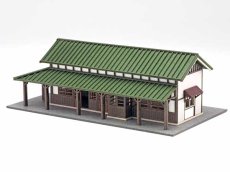 画像6: 駅舎シリーズ09： 1/150“地方駅舎/信濃川田駅タイプ” ペーパーモデルキット (6)