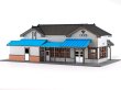 画像1: 【新製品/予約品】 駅舎シリーズ44： 1/150“地方駅舎/有峰口駅タイプ“ ペーパーモデルキット (1)