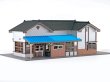 画像12: 【新製品/予約品】 駅舎シリーズ44： 1/150“地方駅舎/有峰口駅タイプ“ ペーパーモデルキット (12)