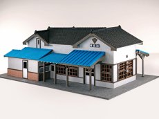 画像2: 【新製品】 駅舎シリーズ44： 1/150“地方駅舎/有峰口駅タイプ“ ペーパーモデルキット (2)