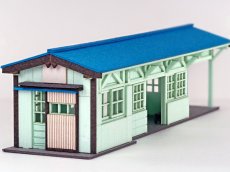 画像8: 【新製品】 【イベント＆直販限定品】 駅舎シリーズスペシャル： 1/150“待合室/有峰口駅タイプ” ペーパーモデルキット (8)