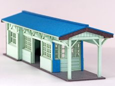 画像2: 【新製品】 【イベント＆直販限定品】 駅舎シリーズスペシャル： 1/150“待合室/有峰口駅タイプ” ペーパーモデルキット (2)