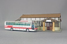 画像3: 駅舎シリーズ10： 1/150“地方駅舎/木造駅舎” ペーパーモデルキット (3)